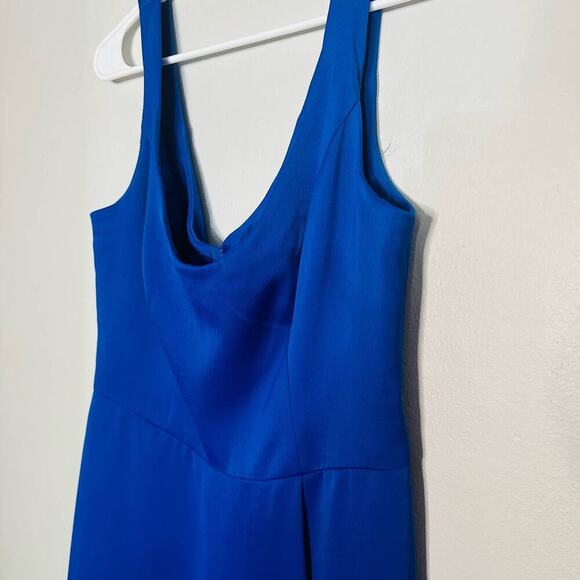 Celebrate David’s Bridal Horizon Blue slit Cut Midi Dress size 8 - Picture 3 of 9